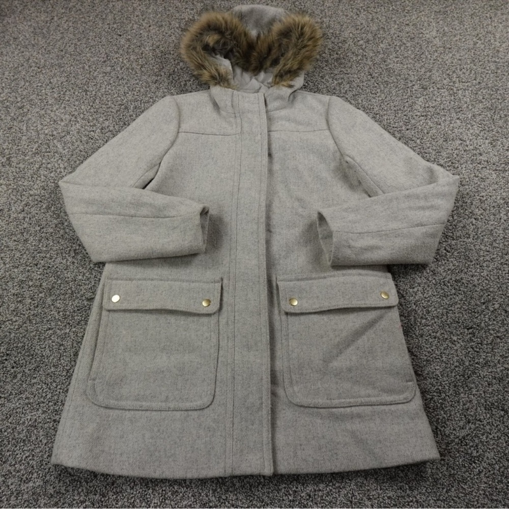 J.crew wool heavy vail parka